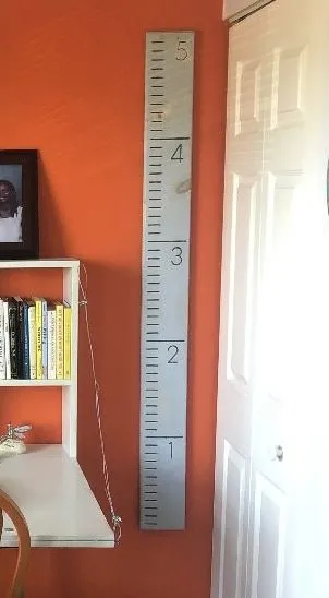 I Mounted This Ruler On The Wall To Remind Me To Keep Growing