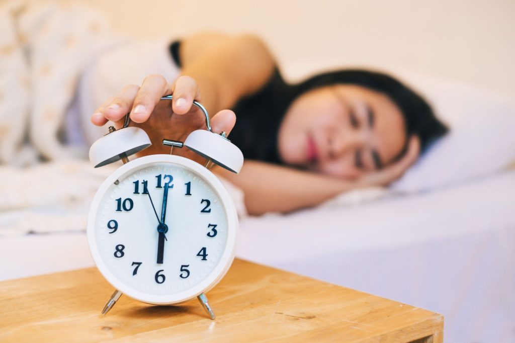 Clock Showing A Room Still In Bed At 6am